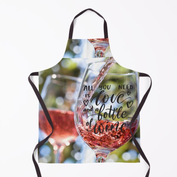 Item preview, All You Need is Love and a Bottle of Wine 2 designed and sold by TidyKitchenInc.