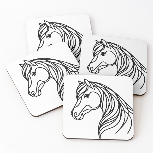 Item preview, Icelandic Horse Line Art designed and sold by CoussaZau.
