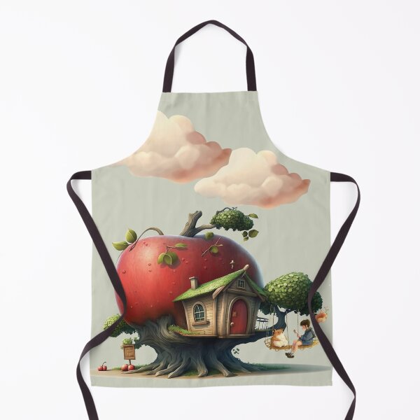 Item preview, Fantastic Dreamy Apple Treehouse and Tiny Girl designed and sold by Vachala.