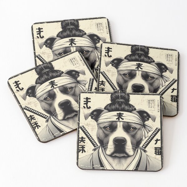Item preview, Vintage Samurai Pitbull Poster designed and sold by IAPICTURE.