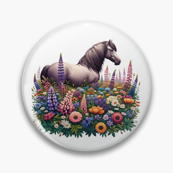 Item preview, Icelandic Horse in Springtime Bloom designed and sold by CoussaZau.