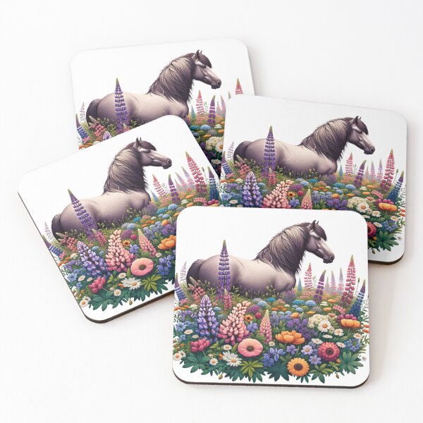 Item preview, Icelandic Horse in Springtime Bloom designed and sold by CoussaZau.