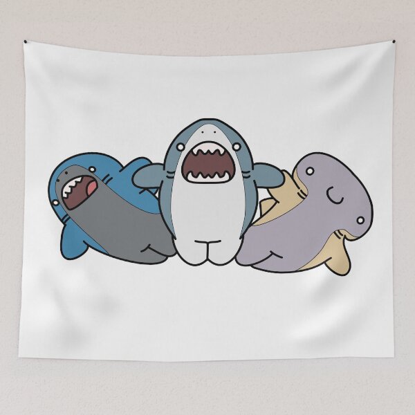 Item preview, Cutest Shark Trio  designed and sold by Milochi Schumacher.