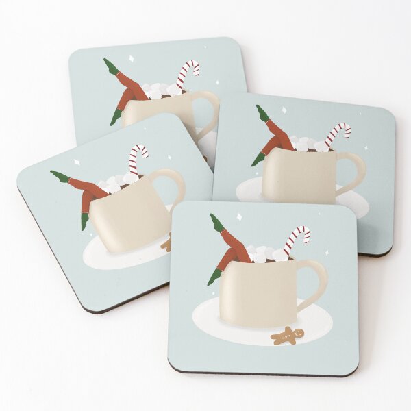 Item preview, Woman in a Christmas chocolate bath designed and sold by CreativeElle.
