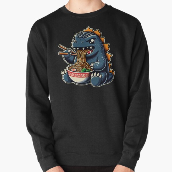 Item preview, Cute Godzilla eating Ramen designed and sold by melvtec.