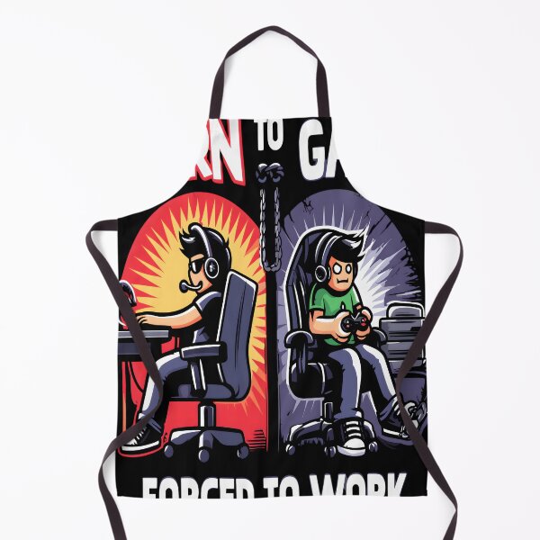 Item preview, Born To Game Forced To Work Gaming designed and sold by KitonicTees.