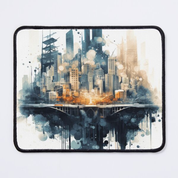 Item preview, Inkblot Cityscape designed and sold by hermeneutic.