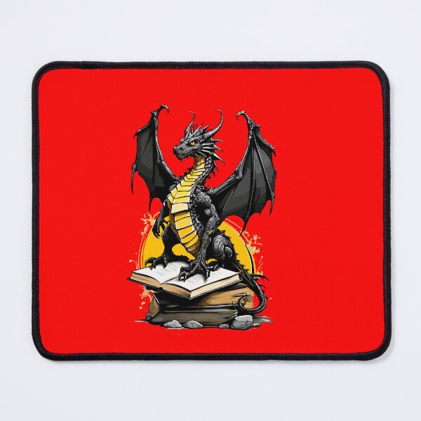 Aperçu de l'œuvre SAGESSE ET FANTAISIE AVEC DRAGON JAUNE ET NOIR créée et vendue par PETS ABC.