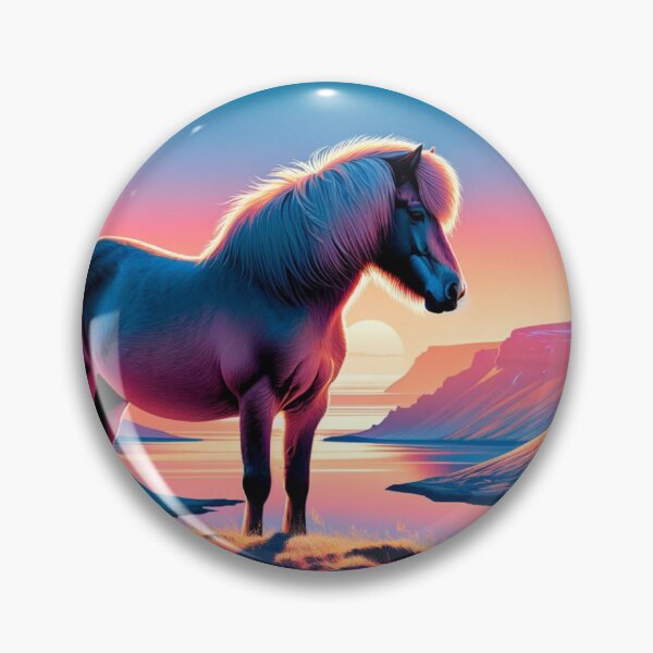 Item preview, Icelandic Horse at Dawn: First Light in the Fjords designed and sold by CoussaZau.