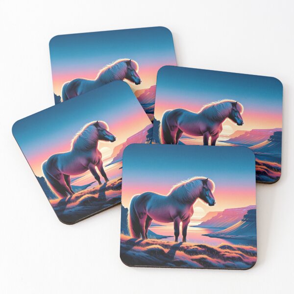 Item preview, Icelandic Horse at Dawn: First Light in the Fjords designed and sold by CoussaZau.