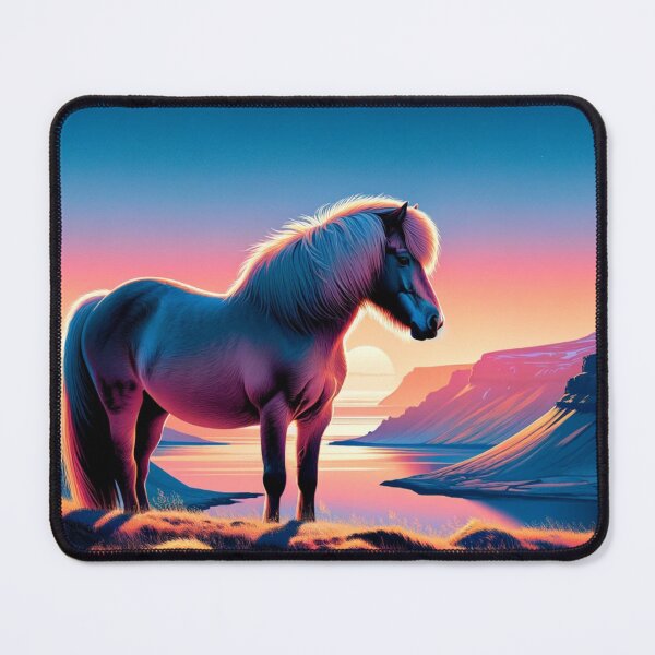 Item preview, Icelandic Horse at Dawn: First Light in the Fjords designed and sold by CoussaZau.