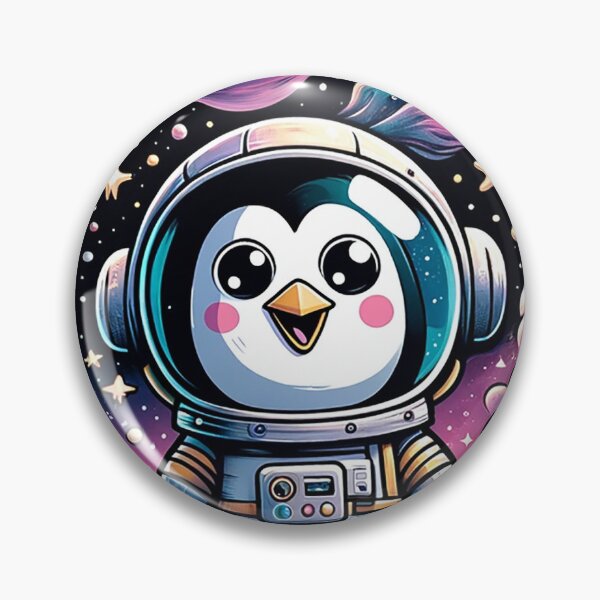 Item preview, Space Penguin Sitting in the Cosmos designed and sold by UistFish.