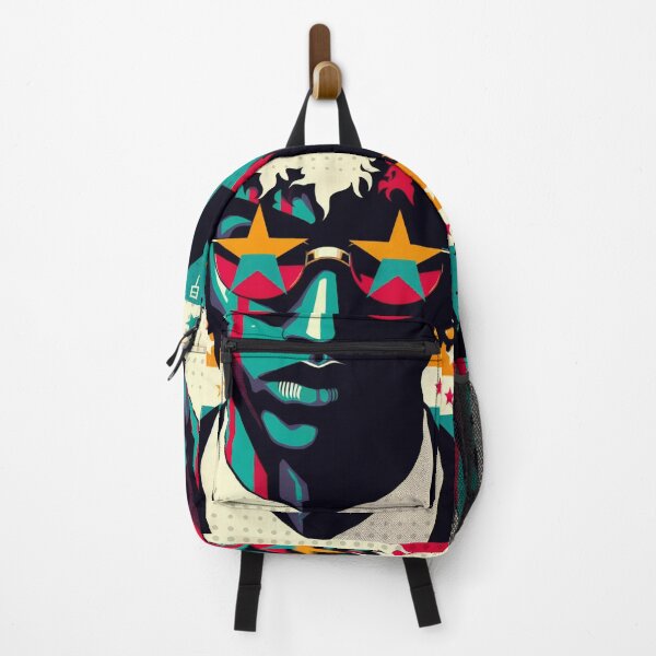 Item preview, African American Boy with Multicolor Hair and Pop Art Background Poster designed and sold by IAPICTURE.