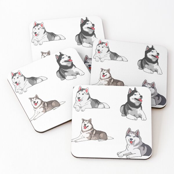 Artikelvorschau, Niedliche Siberian Husky-Hunde legen sich hin entworfen und verkauft von TheAnimalZ00.