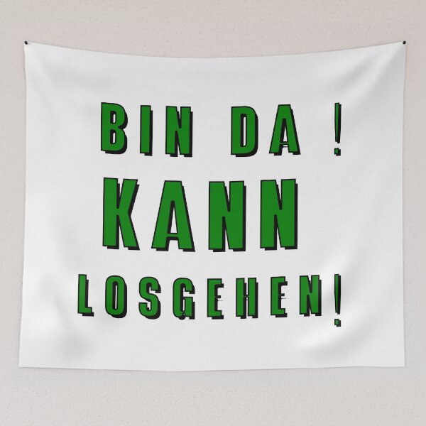 Item preview, Bin Da Kann Losgehen designed and sold by UniqueDesignHub.