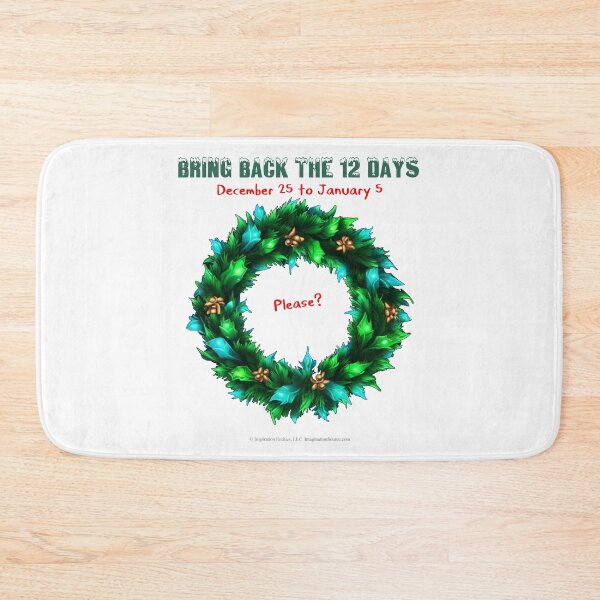 Item preview, Bring Back the 12 Days- December 25 to January 5 - Wreath designed and sold by The Imagination Source™.