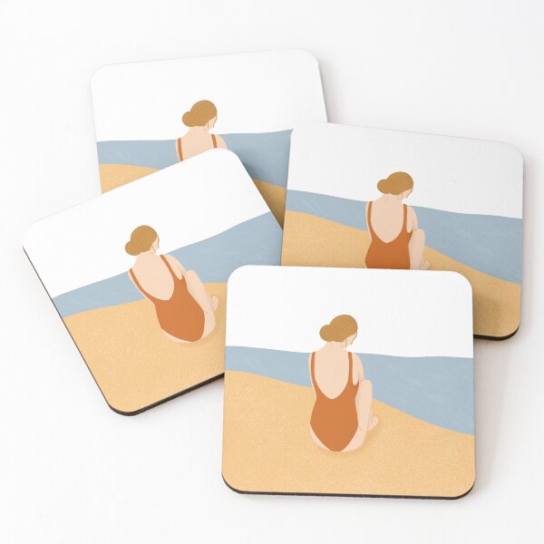 Item preview, Woman on the beach designed and sold by CreativeElle.