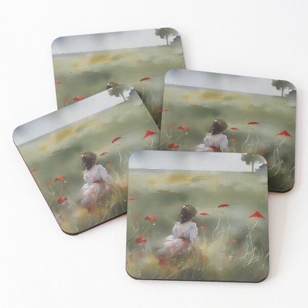 Item preview, Christina's World inspired by Andrew Wyeth, watercolor, impressionism designed and sold by boyangyang.