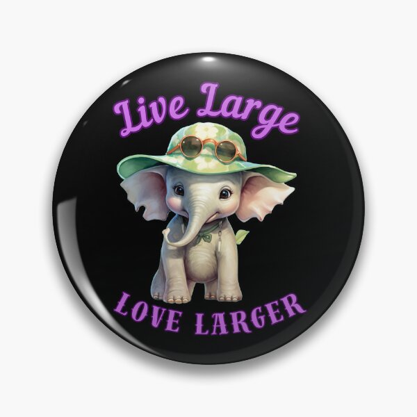 Item preview, Live Large, Love Larger. elephant quote designed and sold by ElephantVibes.