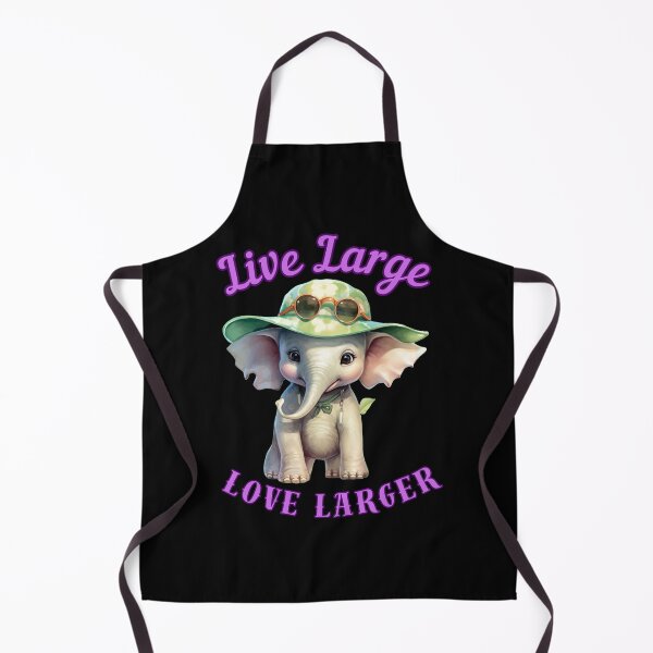 Item preview, Live Large, Love Larger. elephant quote designed and sold by ElephantVibes.