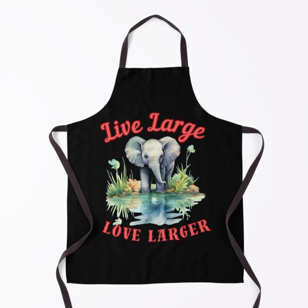 Item preview, Live Large, Love Larger. happy elephant designed and sold by ElephantVibes.
