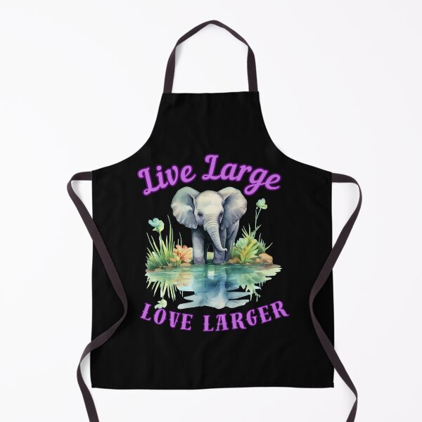 Item preview, Live Large, Love Larger. elephant quote designed and sold by ElephantVibes.
