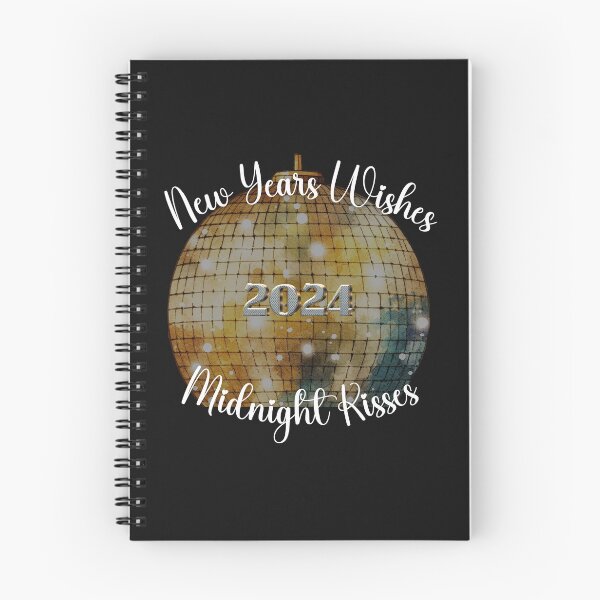 Item preview, Dazzling Countdown: New Year's Wishes & Midnight Kisses with Gold Disco Ball 2024 designed and sold by s-n-s-designs.