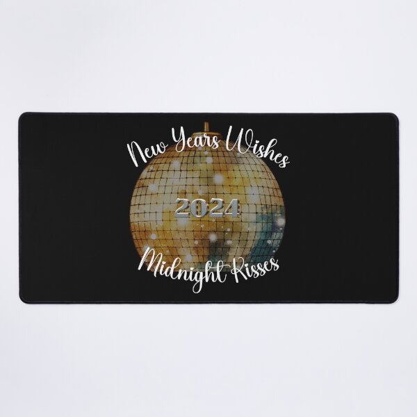 Item preview, Dazzling Countdown: New Year's Wishes & Midnight Kisses with Gold Disco Ball 2024 designed and sold by s-n-s-designs.