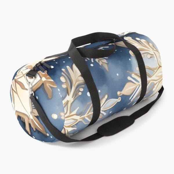 Item preview, blue and gold watercolor snowflake print designed and sold by dcrc.