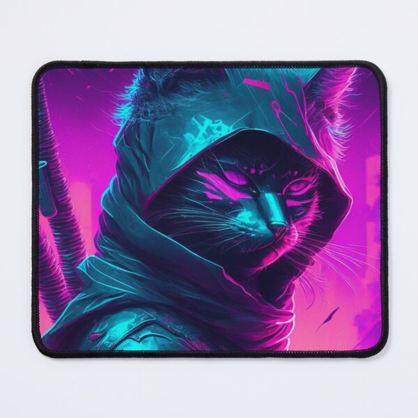 Item preview, Synthwave Ninja Cat designed and sold by Samantha Eye.