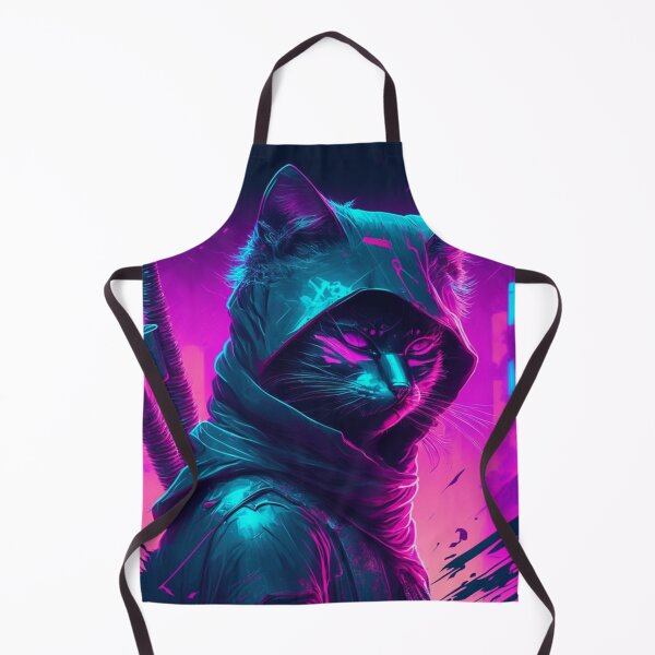 Item preview, Synthwave Ninja Cat designed and sold by Samantha Eye.