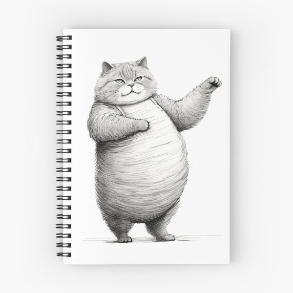 Item preview, cute fat cat designed and sold by ururuty.