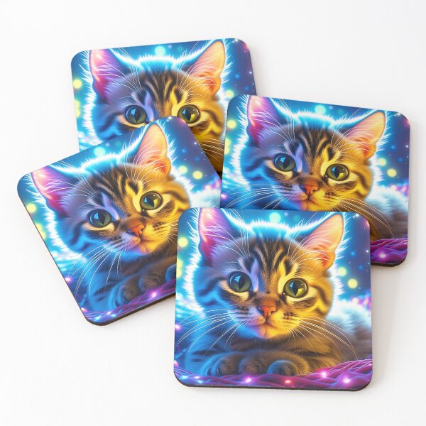 Item preview, Kitten in Christmas Lights designed and sold by Samantha Eye.