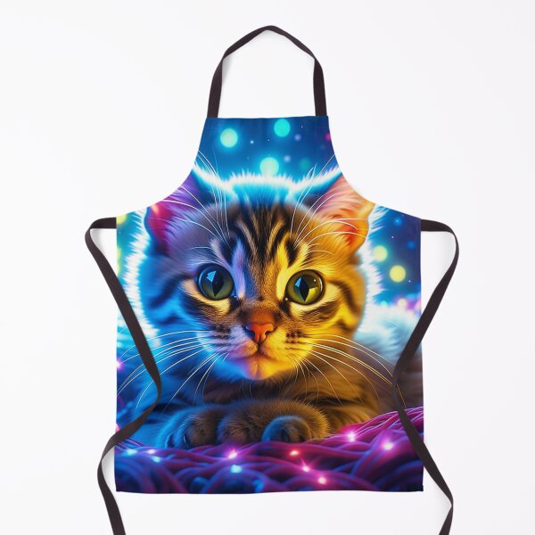 Item preview, Kitten in Christmas Lights designed and sold by Samantha Eye.