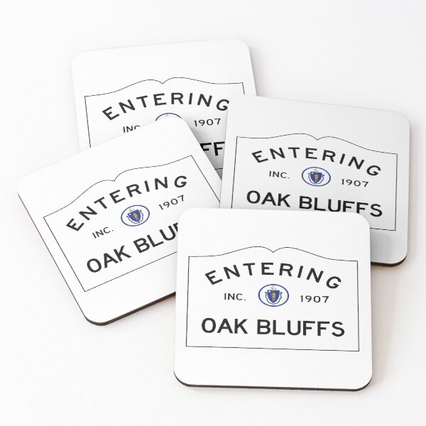 Item preview, Entering Oak Bluffs Road Sign - Oak Bluffs, Massachusetts designed and sold by SouthShorePics.