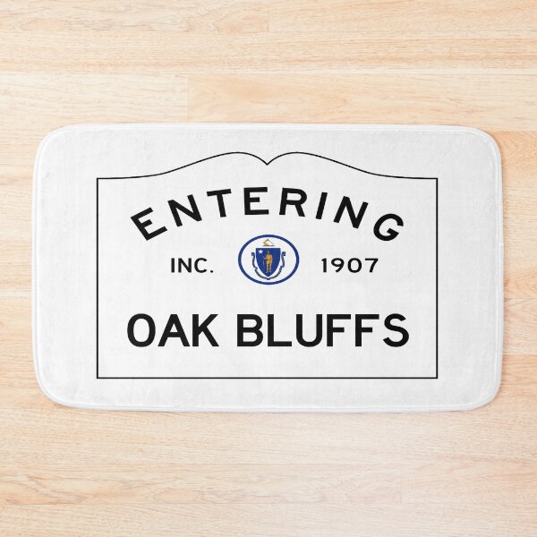 Item preview, Entering Oak Bluffs Road Sign - Oak Bluffs, Massachusetts designed and sold by SouthShorePics.