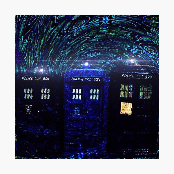 Tardis Art Stand by Alone Art Print by Prawoto