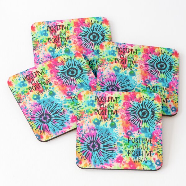 Item preview, Positive Mind Positive Vibes Tie Dye Pattern designed and sold by Driftwood Spirits.
