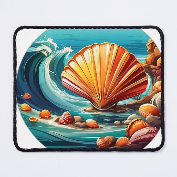 Item preview, 001 Seashells on the Beach designed and sold by Alexis Art Collection.