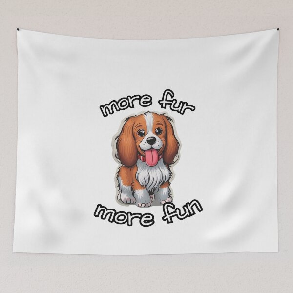 Item preview, More fur more fun | Cute brittany puppy spaniel designed and sold by MyLovelyDog.