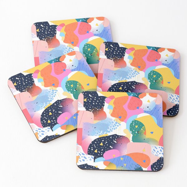 Item preview, Kaleidoscopic Artistry - Multicolor Collage-Style Abstract Pattern designed and sold by PaintbrushPlace.