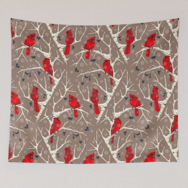 Item preview, Cheeky Cardinals Tan designed and sold by smoothfoxill.
