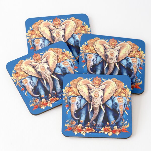 Item preview, Three Wild Elephants, beautiful digital art for nature lovers designed and sold by SLSandaruwan.