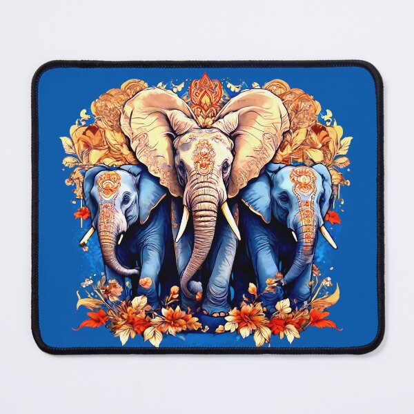 Item preview, Three Wild Elephants, beautiful digital art for nature lovers designed and sold by SLSandaruwan.