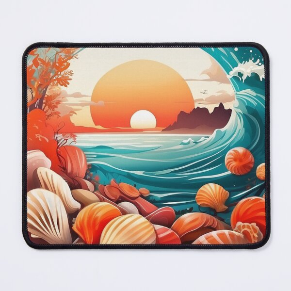 Item preview, 002 Seashells on the Beach designed and sold by Alexis Art Collection.