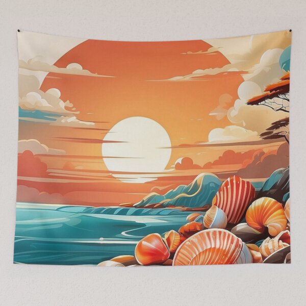 Item preview, 004 Seashells on the Beach designed and sold by Alexis Art Collection.