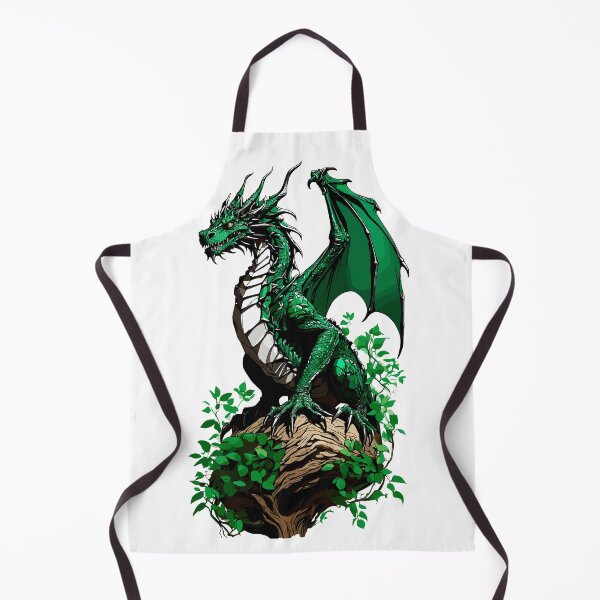 Item preview, MAJESTIC GREEN DRAGON ON TREE TRUNK designed and sold by PETS ABC.