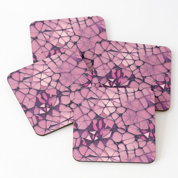 Item preview, Pink and purple glass seamless pattern background designed and sold by Jayjaynaenae.