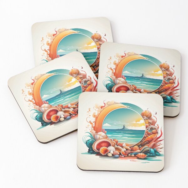Item preview, 005 Seashells on the Beach designed and sold by Alexis Art Collection.