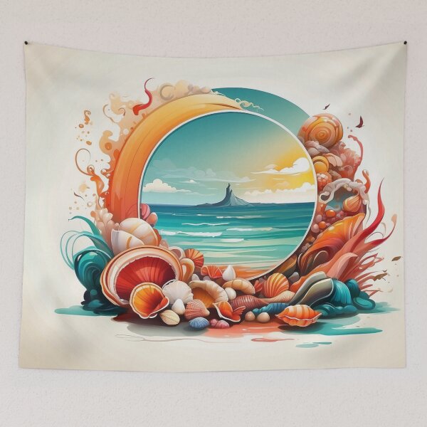 Item preview, 005 Seashells on the Beach designed and sold by Alexis Art Collection.